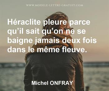 Citation de Michel ONFRAY