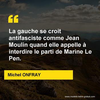 Citation de Michel ONFRAY