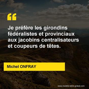 Citation de Michel ONFRAY