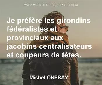 Citation de Michel ONFRAY
