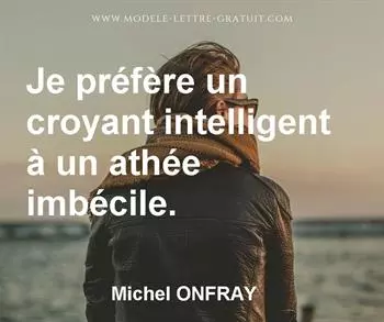 Citation de Michel ONFRAY