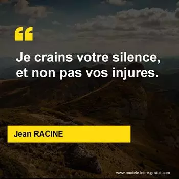 Citation Jean RACINE