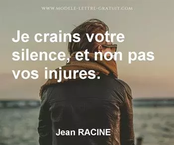 Citation de Jean RACINE