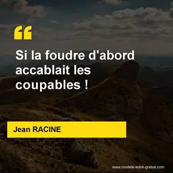 Citation Jean RACINE