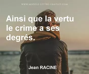 Citation de Jean RACINE