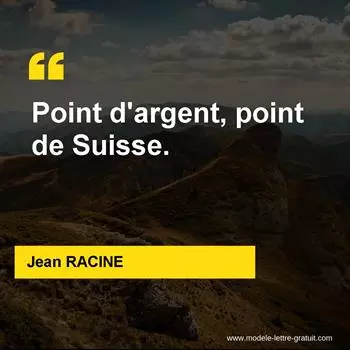 Citation Jean RACINE