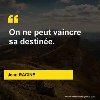 Citation Jean RACINE