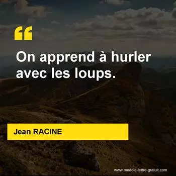 Citation Jean RACINE