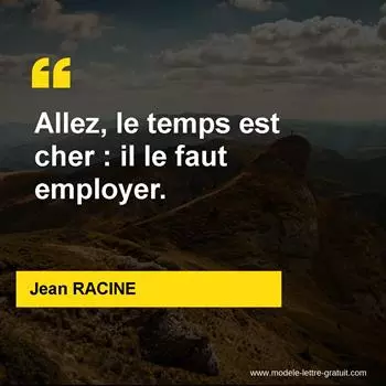 Citation Jean RACINE