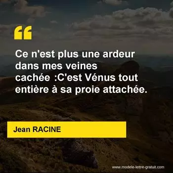 Citation Jean RACINE