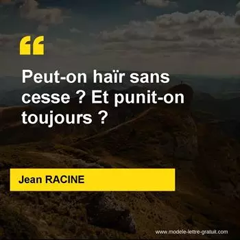 Citation Jean RACINE