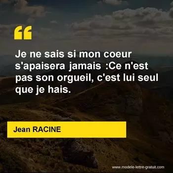 Citation Jean RACINE