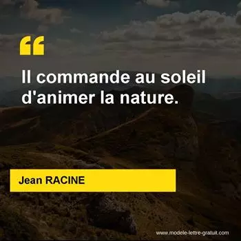 Citation Jean RACINE