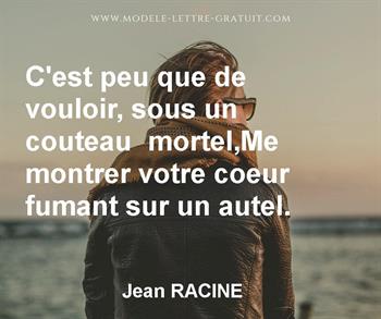 Citation de Jean RACINE