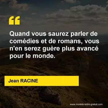 Citation Jean RACINE