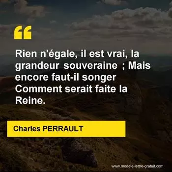 Citation Charles PERRAULT