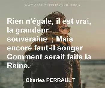Citation de Charles PERRAULT