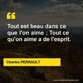 Citation Charles PERRAULT