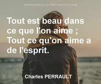 Citation de Charles PERRAULT