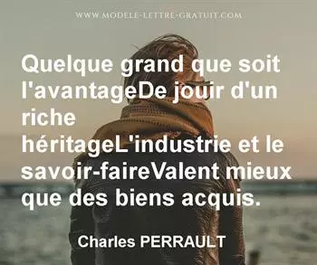 Citation de Charles PERRAULT