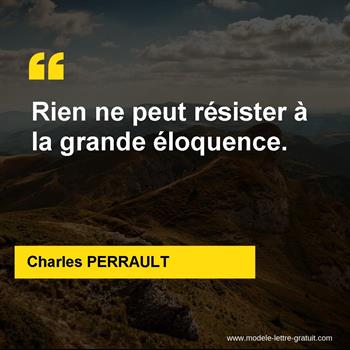 Citations Charles PERRAULT