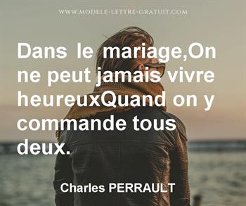 Citation de Charles PERRAULT