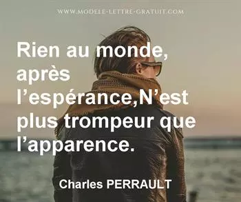 Citation de Charles PERRAULT