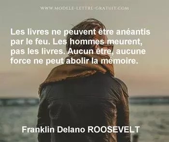 Citation de Franklin Delano ROOSEVELT
