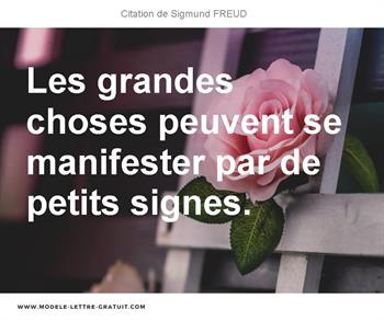 Citations Sigmund FREUD