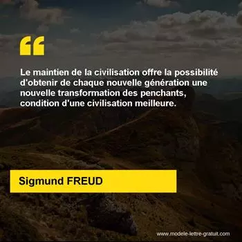 Citation Sigmund FREUD
