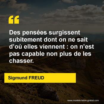 Citation de Sigmund FREUD