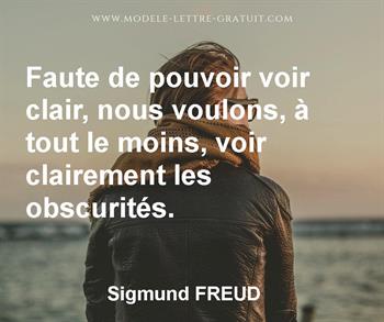 Citation de Sigmund FREUD