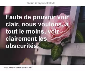 Citations Sigmund FREUD