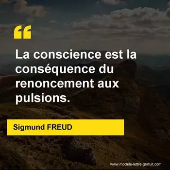Citation Sigmund FREUD