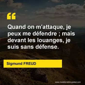 Citation Sigmund FREUD