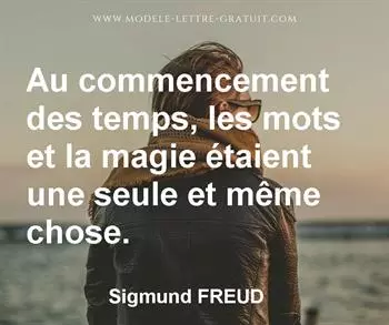 Citation de Sigmund FREUD