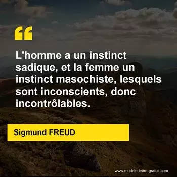 Citation Sigmund FREUD