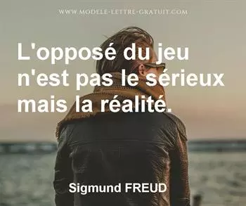 Citation de Sigmund FREUD