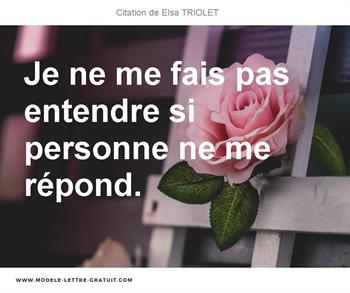 Citations Elsa TRIOLET