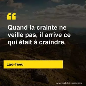 Citation Lao-Tseu