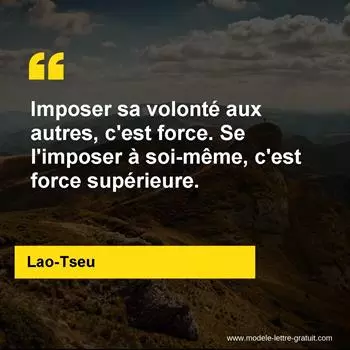Citation Lao-Tseu