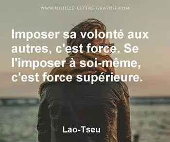 Citation de Lao-Tseu