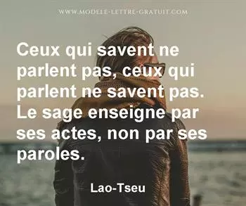 Citation de Lao-Tseu