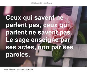 Citations Lao-Tseu