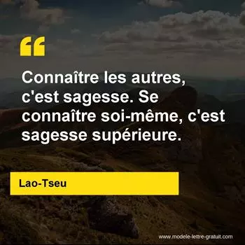 Citation Lao-Tseu