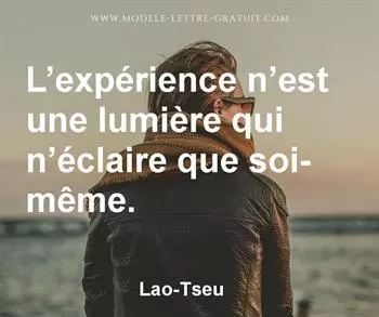 Citation de Lao-Tseu