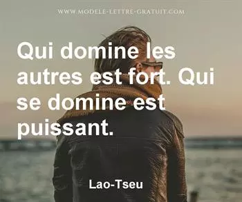 Citation de Lao-Tseu