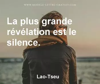 Citation de Lao-Tseu