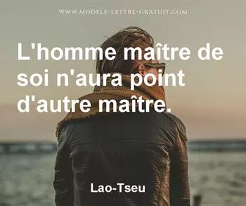 Citation de Lao-Tseu