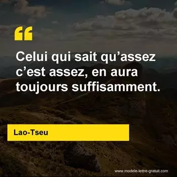 Citation Lao-Tseu